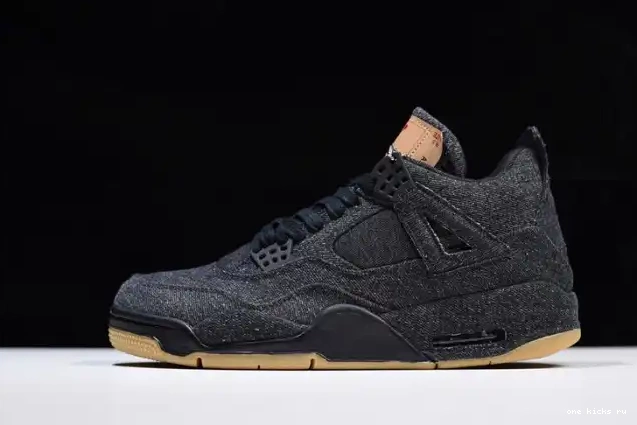 Cheap 4 'black' x Levi's Jordan Air AO2571-001 0407
